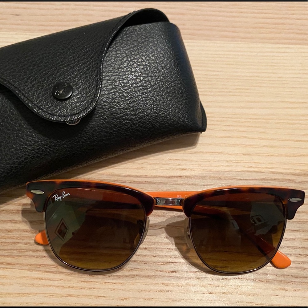 Rarely worn! Ray Ban Clubmaster Sunglasses